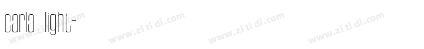 carla light字体转换